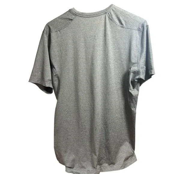 Nike Pro Combat Dri Fit Fitted GreyShort Sleeve Performance Men’s Large Shirt - Picture 5 of 12